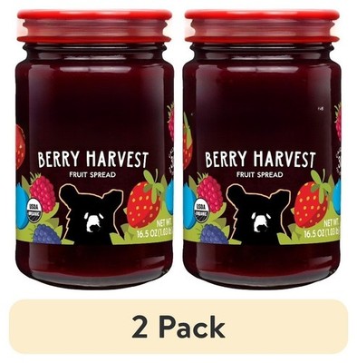 (2 pack)  Organic Berry Harvest Premium Fruit Spread, 16.5 oz