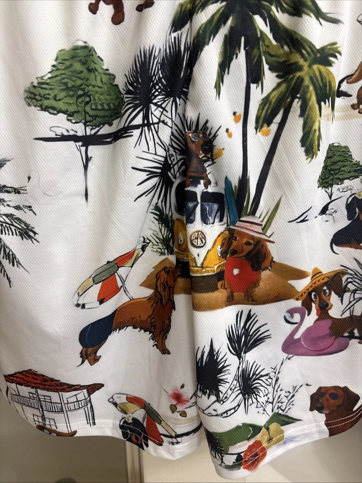 Bermudas Pantalones Cortos Dachshund Estampado Gráfico Hombre XXL (Falta Información del Material. Etiqueta Foto 3 de 4