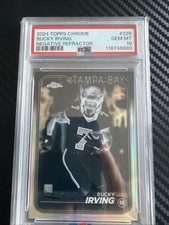 2024 Topps Chrome Rookies Bucky Irving #226 Negative Refractor RC PSA 10 GEM MT