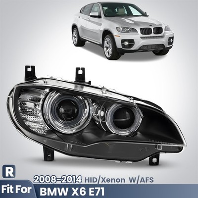 For 2008-2014 BMW X6 E71 HID/Xenon Headlight w/ AFS Projector Right Passenger