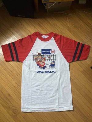 Vintage Rochester Red Wings Baseball shirt Genesee Beer 1981 ￼champion raglan