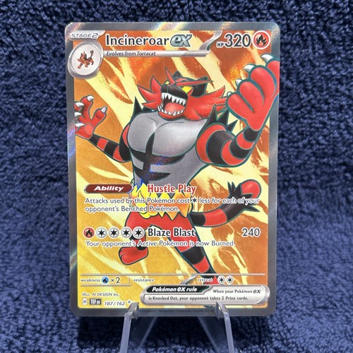 Incineroar ex Scarlet & Violet - Temporal Forces 187/162 Holo Ultra Pokemon - Mint - Bild 2 von 3
