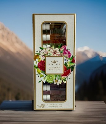New! TOCCA Eau De Parfum Mini Discovery Set 8pc (8x1.5ml) Sample Gift Set