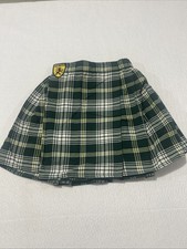 Sport kilt size Small plaid Green White Yellow