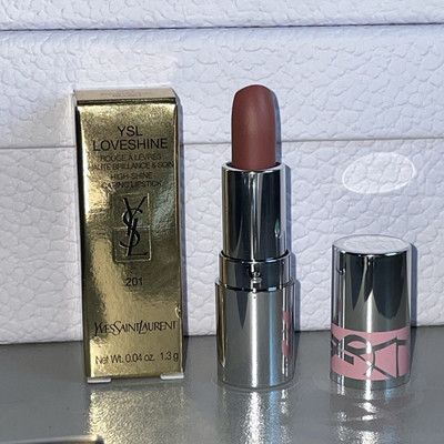 YVES Saint Laurent Love Shine 201 High Shine Caring Lipstick Rosewood Blush