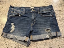 Sneak Peek Women s Mid Rise Jean Short Size Medium