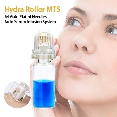 64 Hydra Derma Roller With Bottle Auto Serum Infusion System Acne Anti-Aging