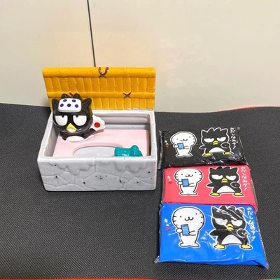 Badtz Maru Ceramic Mini Tissue Case & Mini Tissue Set 1999 Vintage Rare Used
