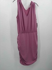 Pre-Owned Nine West Purple Size Large Shift Knee Length Sleeveless Dress