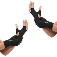 Copper Compression Arthritis Gloves | Fingerless Arthritis Carpal Tunnel Pain...