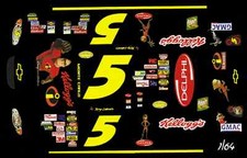 5 Terry Labonte Incredibles Chevy 2004 1/64th Scale Waterslide Slot Car Decals