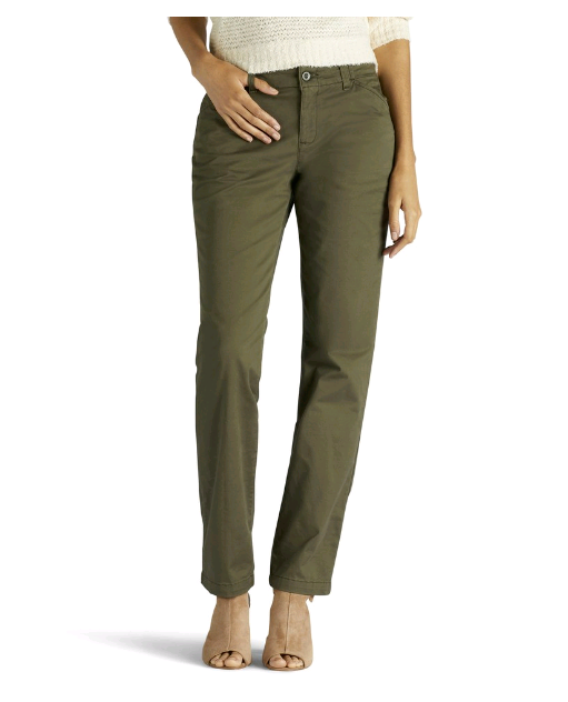 women's lee tailored chino pants