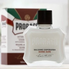 Proraso Red After Shave Balm For Coarse Beard, Dry Skin with Sandalwood Oil