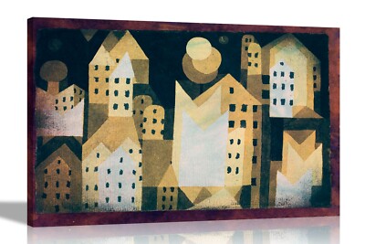 Cold City von Paul Klee Leinwanddrucke Ölgemälde Nachdruck Wandkunst Bilder