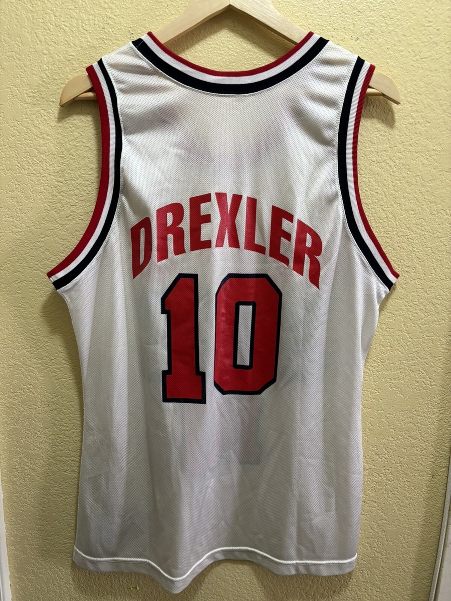 Clyde Drexler Champion USA Olympic Basketball Jersey Size 44