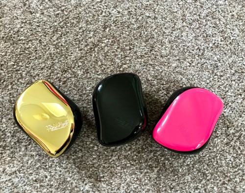 New Tangle Teezer compact styler Detangling hairbrush Brush BLK stocking fillers - Picture 3 of 6