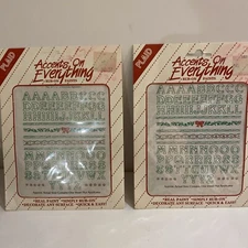 2 Accents on Everything    Rub-on Paints   "Christmas Alphabet” 57112 (JU)