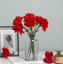 11 Inch Bouquets 10 Stem Carnations,Outdoor UV Resistant No Fade Artificial F...
