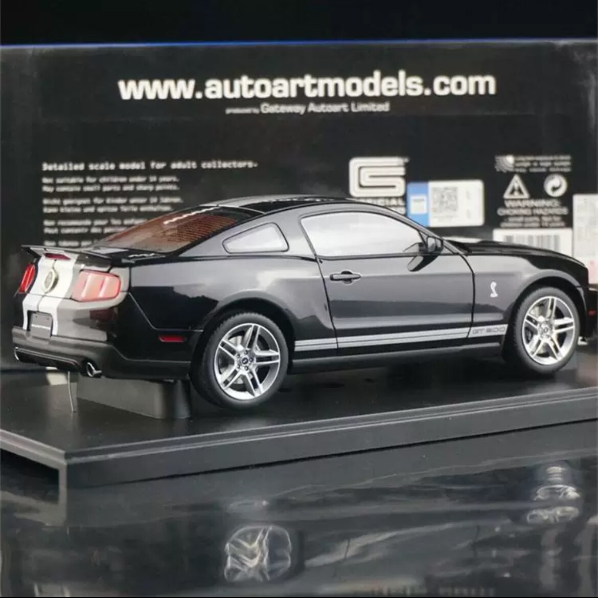 SUPER RARE* AUTOart 1/18 Ford Mustang Shelby GT500 Black