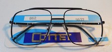 Vintage COTTET 862 Gunmetal 56/22 w/Plastic Temple Eyeglass Frame NOS K3