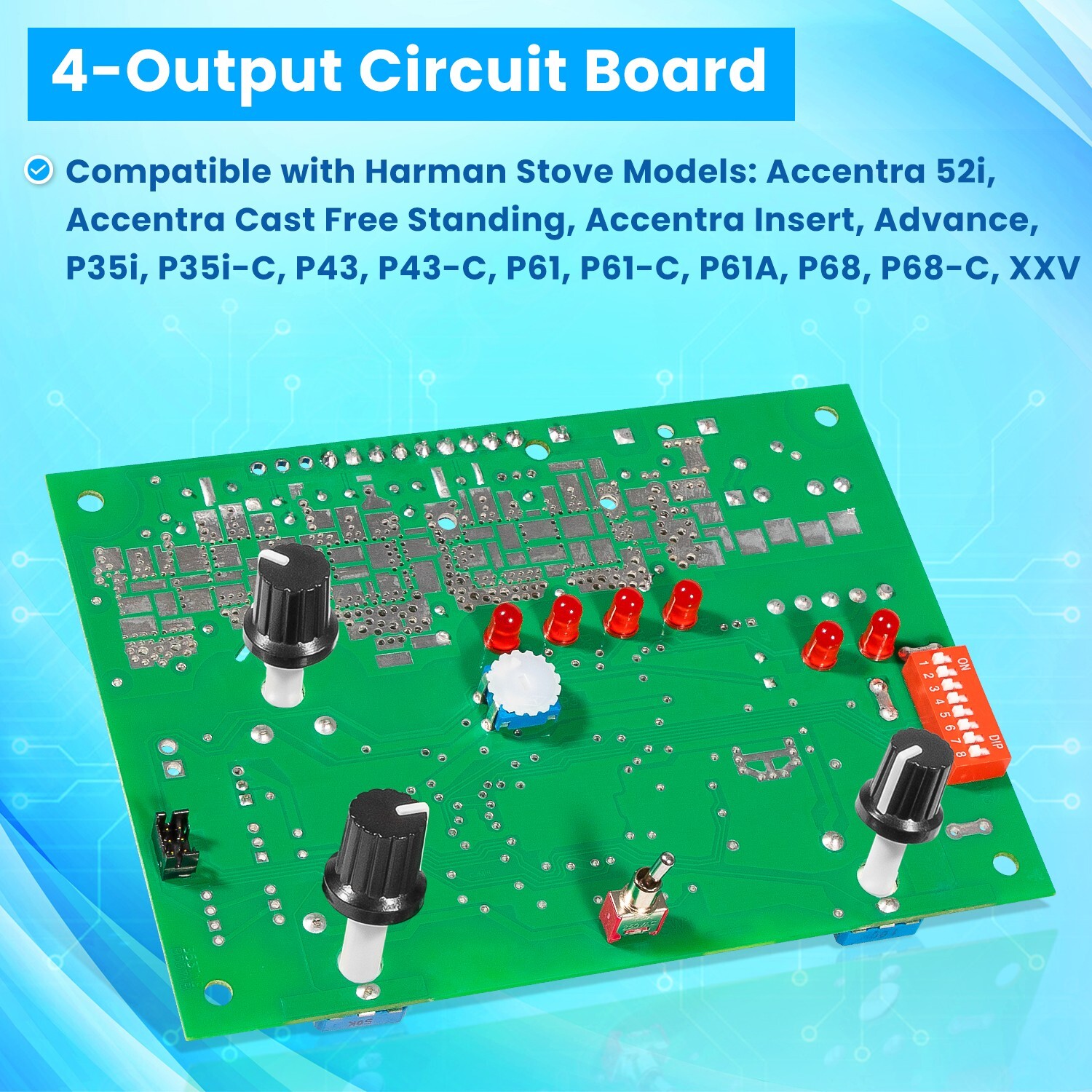 For Harman Pellet Stove Platinum Control Board 10005886 32005886 3