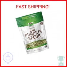 NOW Foods, Pumpkin Seeds, Raw and Unsalted, Essential Fatty Acids, Rich in Iron,