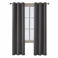 Darkening Thermal Insulated Blackout Grommet Curtain-42x95"-1Pair READ