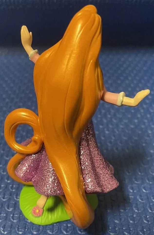 Disney Rapunzel Tangled PVC Figure Pink Glitter Cake Topper - Image 4 of 4