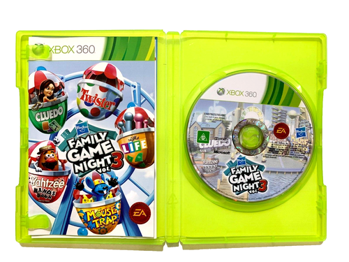 Family Game Night Vol 3 Xbox 360 PAL EA Hasbro With Game Manual LIKE NEW - Picture 5 of 6