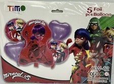 5 piezas. Globos Happy Birthday Lady Bug / 5 globos de Lady Bug