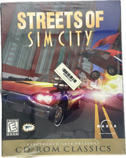 Streets of SimCity PC CD-ROM Classics   Factory Sealed Big Box Video Game  Maxis