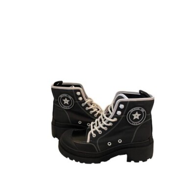 NEW Christian Dior D-Rise Technical Fabric Boots Black 38.5 / 8.5 READ