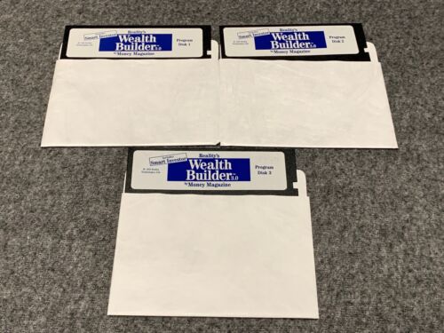 Discos de programa Reality's Wealth Builder v3.0 para juego de disquetes IBM 5,25" y 3,5" - Imagen 4 de 6
