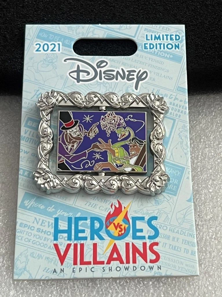 Disney WDW Heroes vs Villains Princess and The Frog Tiana LE 1000 Spinner Pin