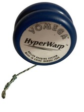 Vintage 1999 Yomega HyperWarp Yo-Yo Roller Bearing System Blue Made In China Ban