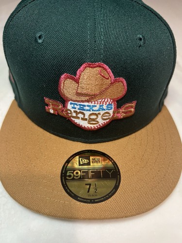 7 1/2 Smokey The Bear Texas Rangers Cowboy Fitted Hat Green Brown 5950 MYFITTEDS
