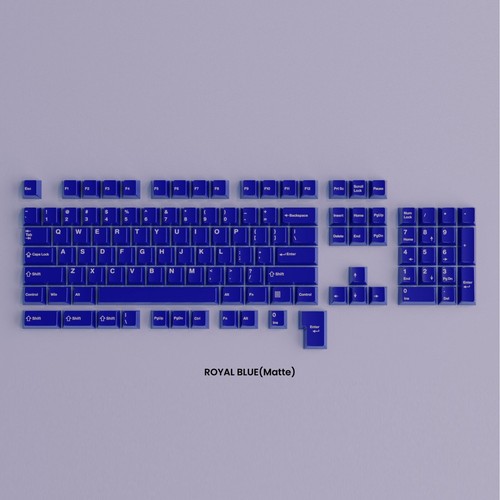 Awekeys Royal Blue Matte Metal Keycaps Complete set.