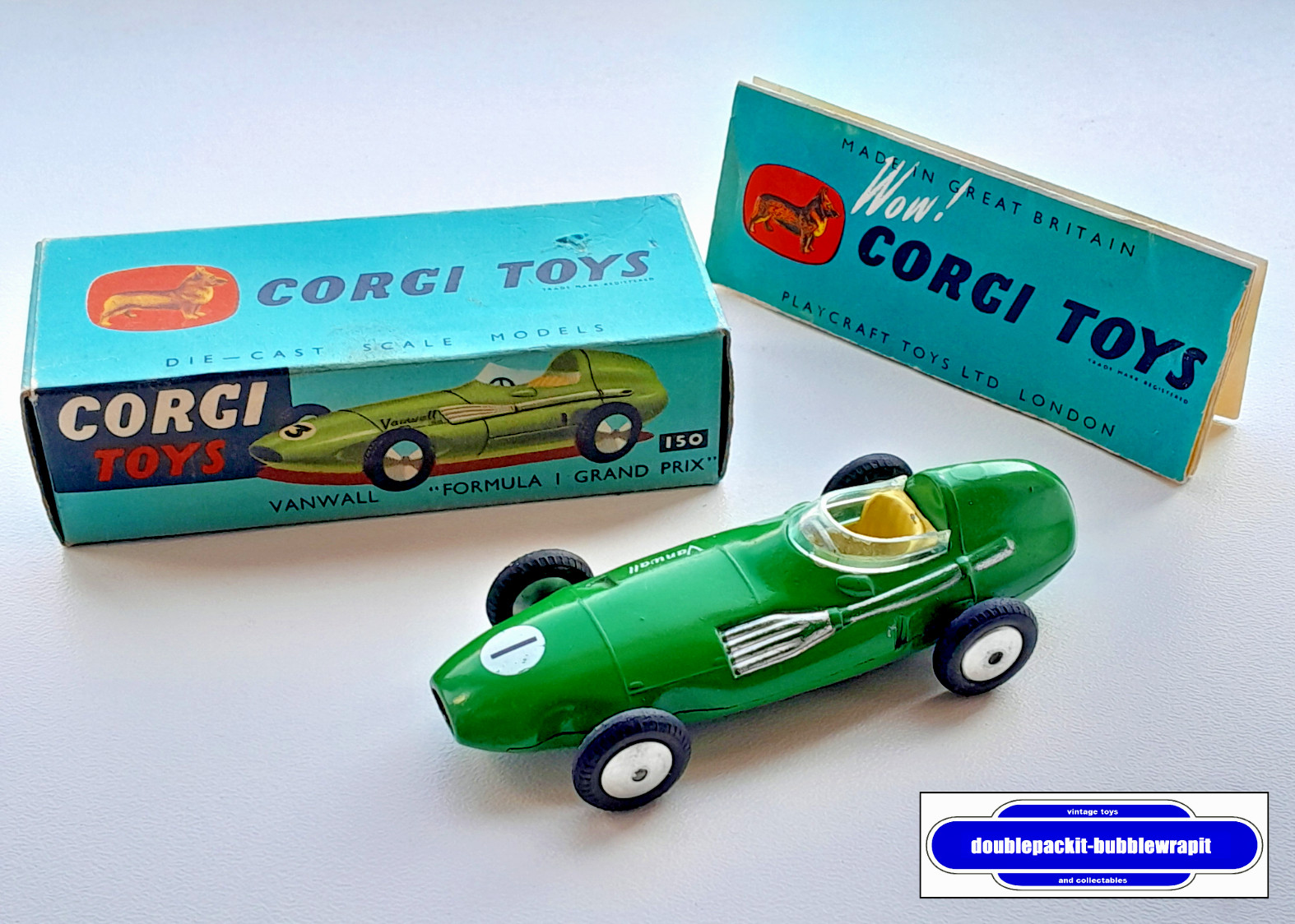 Corgi 150s, Vanwall Racing Car - Free Price Guide & Review
