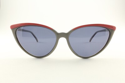 Rare Authentic Jean Lafont Javanaise Gray Pink Cat Eye 56mm France Sunglasses