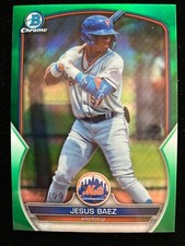2023 Bowman Chrome Draft JESUS BAEZ #BDC-108 GREEN REFRACTOR #/99 Cardinals SP