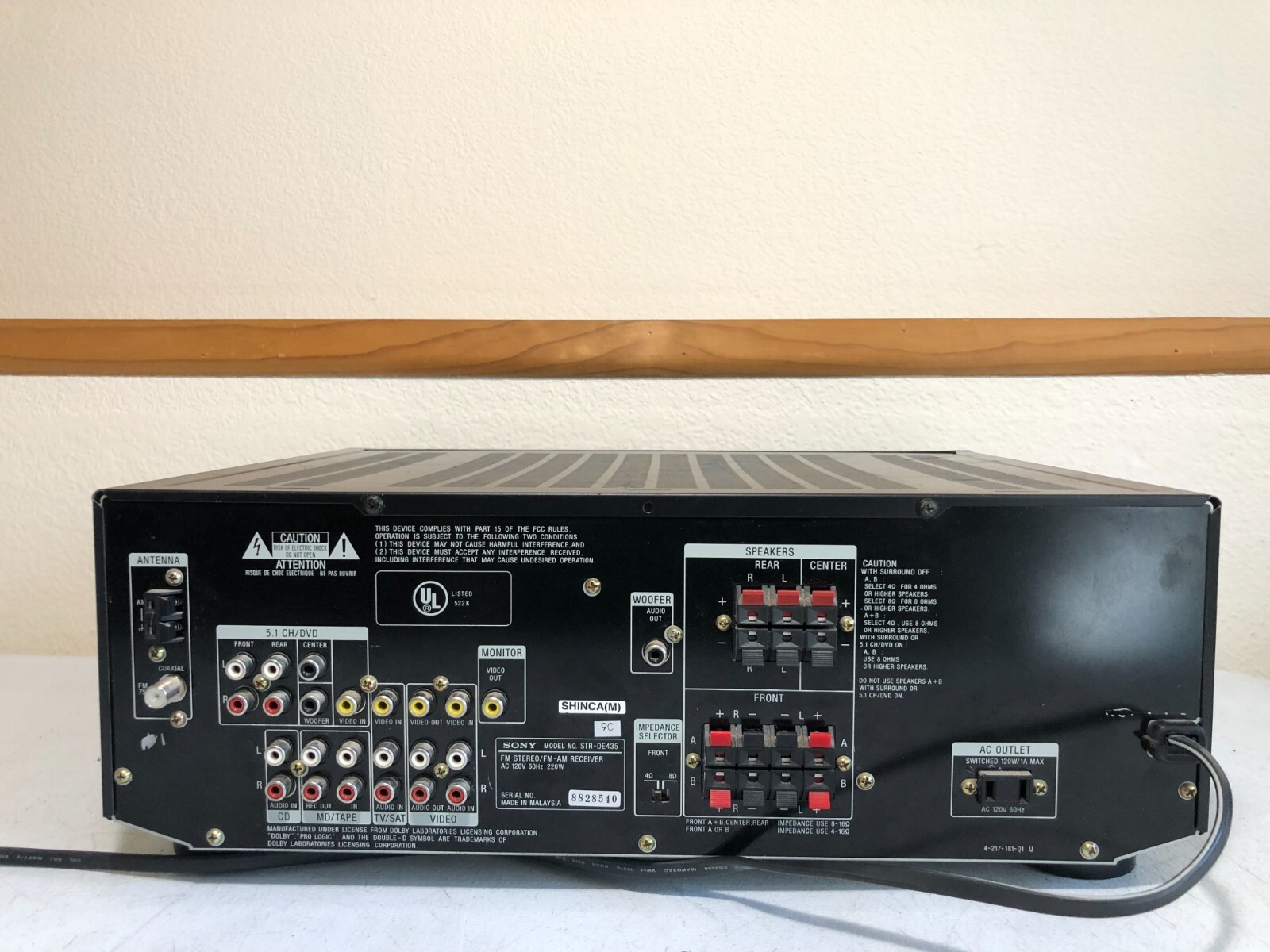Sony STRDE435 Receiver HiFi Stereo Vintage 5.1 Channel Home Audio AM