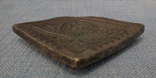 Large Antique Indian Bronze Jewelry Mold Die Stamp Seal - Picture 3 of 8