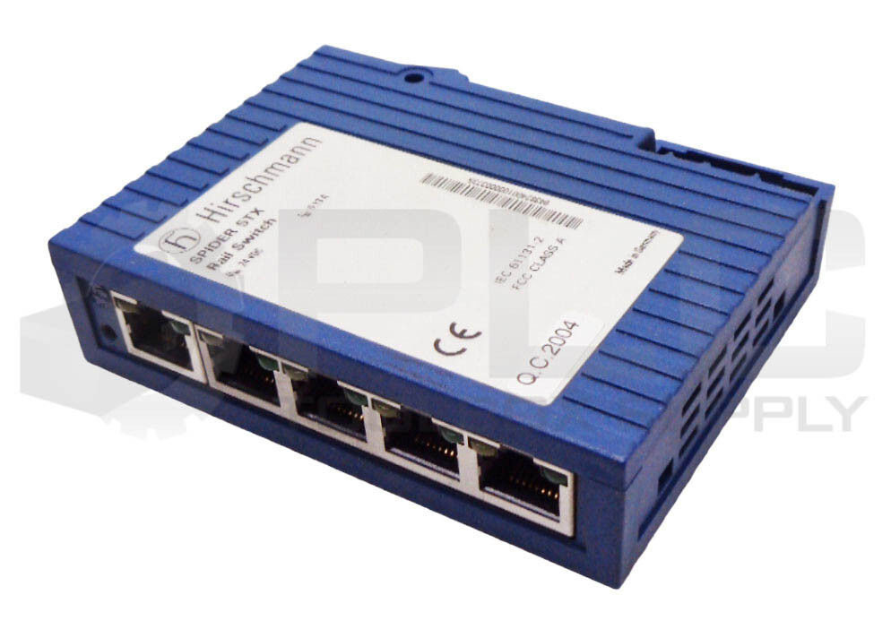 HIRSCHMANN 61131-2 SPIDER 5TX RAIL SWITCH 32VDC 5-PORT | eBay