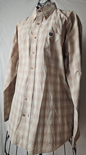 Cinch Men's Long Sleeve Button-up Shirt, Button-down Collar Sz Large Starched