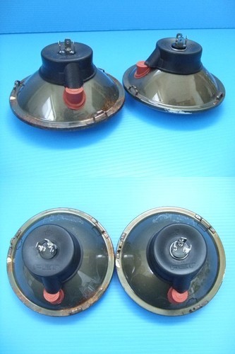 Lot 2 Marshall Round 4 Lights Low Beam Headlight H4 Bulb Headlamp Used Working - Picture 10 of 10
