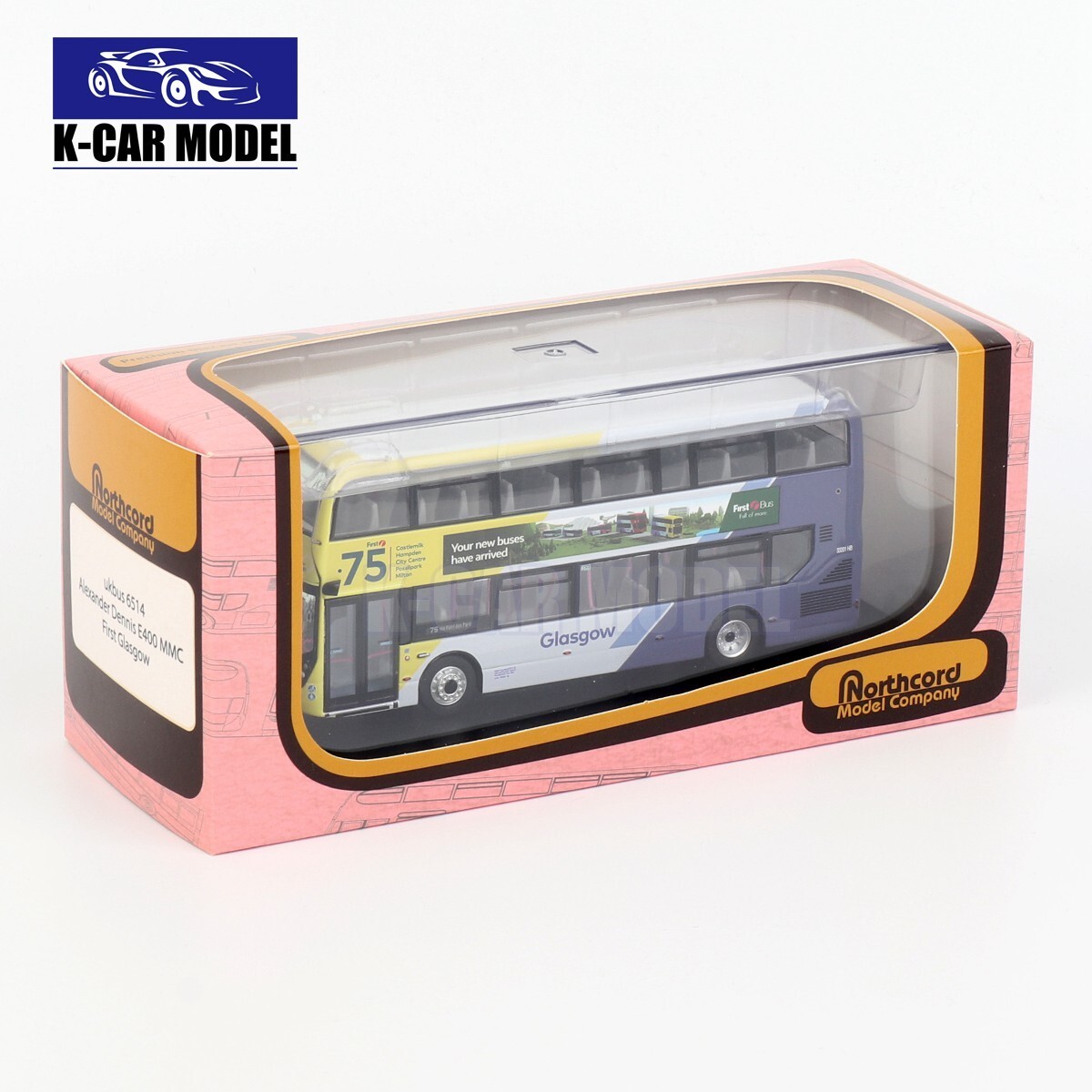 CMNL 1/76 NORTHCORD UKBUS6514 ALEXANDER DENNIS E400 MMC FIRST