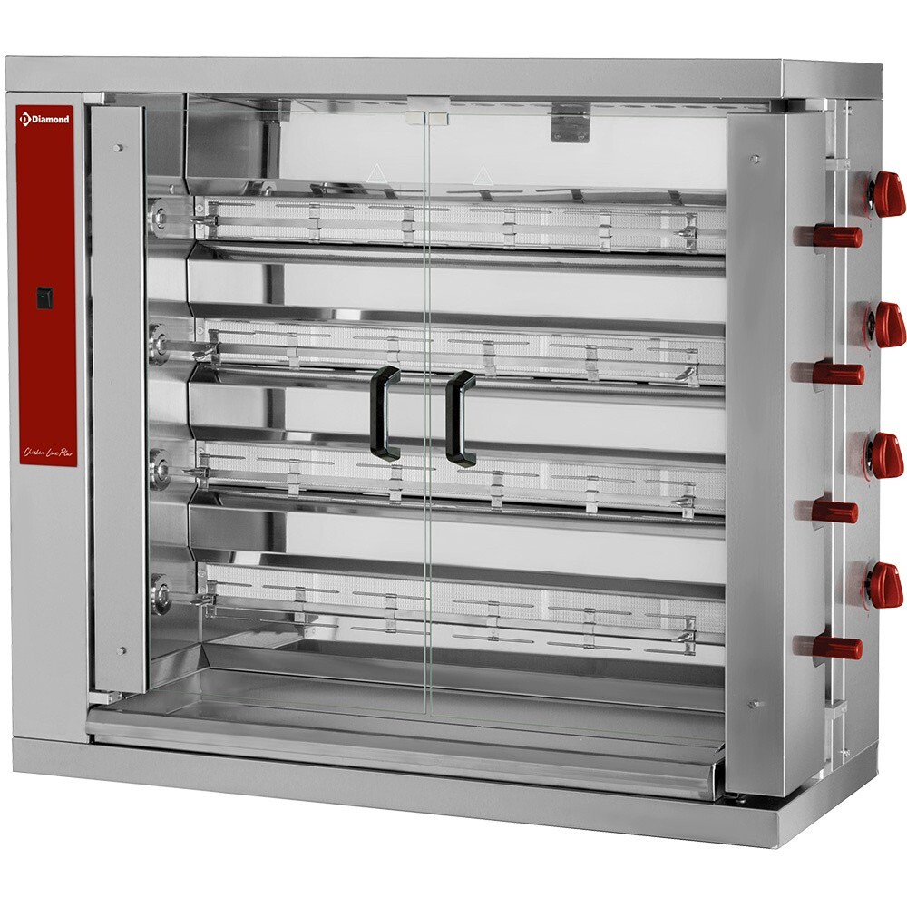 Hähnchengrill Gas Profigerät mit 4 Spieße a` 6 Hähnchen neu