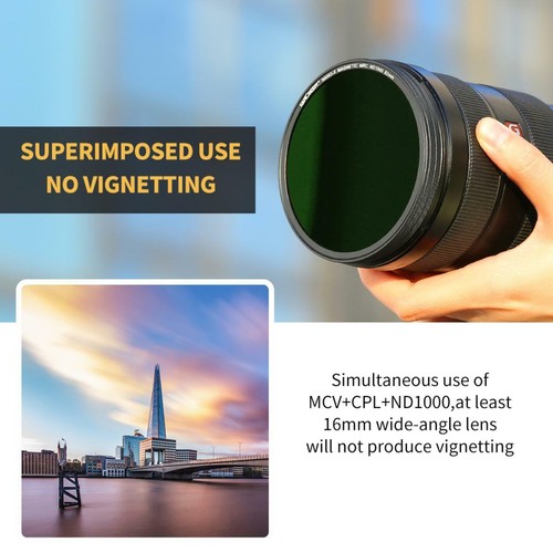 K&F Concept MCUV CPL ND1000 Magnetic Filter Kit 49/52/55/58/62/67/72/77/82mm - Picture 87 of 101