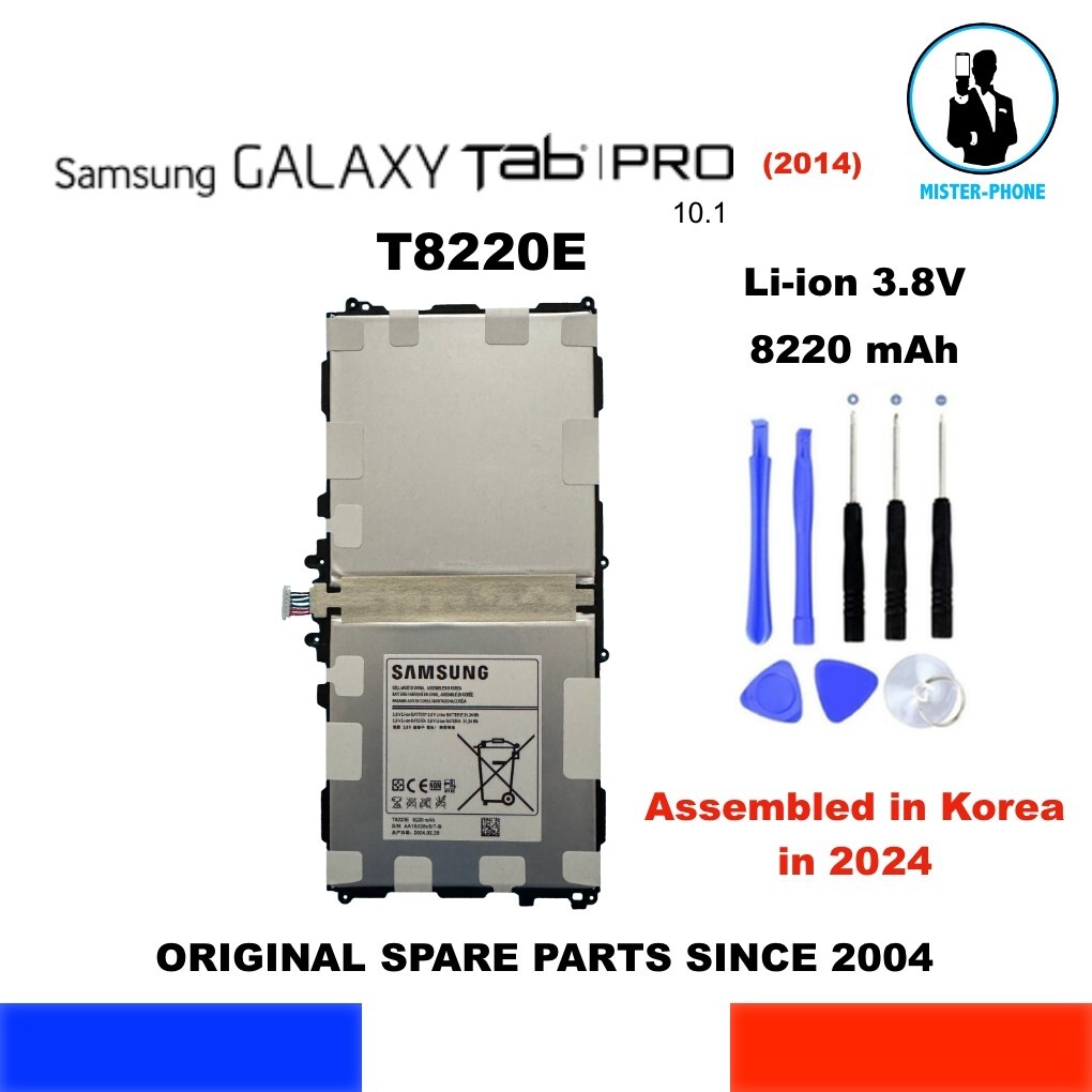 Batterie Samsung T8220E Note TabPro 10.1 2014 LTE-A TD-LTE 3G Remplacement Batterie