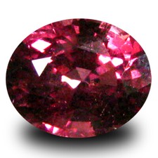 1.12 ct AAA Shimmering Oval Shape 7 x 6 mm Pinkish Red Rhodolite Garnet